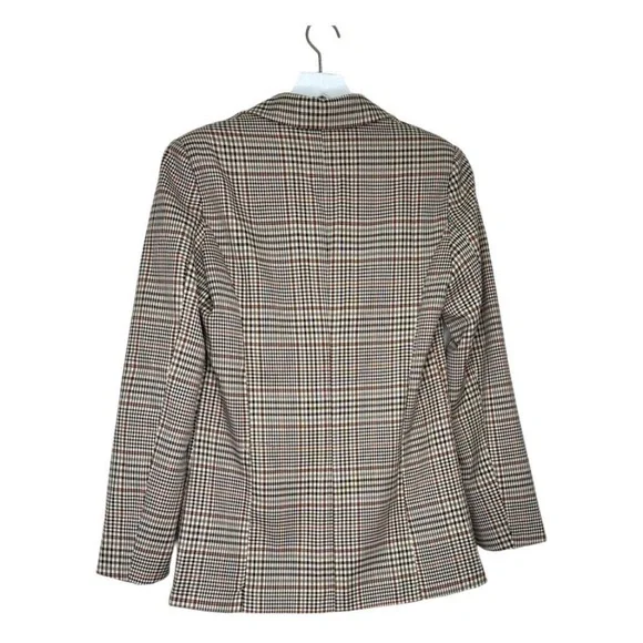 BÖHEME | NWT Bohme Brown & Black Plaid Single Button Oversized Blazer - Picture 2 of 7
